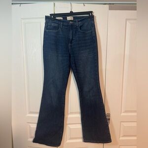 Dark high rise flare jeans universal thread size 8